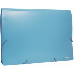 Pasta Sanfonada A4 com 12 Divisões Lolipop Azul SME12LP-AZ Plascony