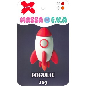 Massinha de EVA 4 Cores 28g - Foguete Make+