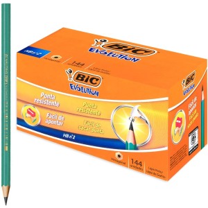 Lápis Preto N2 Evolution Sextavado HB c/144 Bic