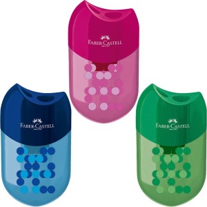 Apontador Duplo com Depósito Two Tone Faber Castell