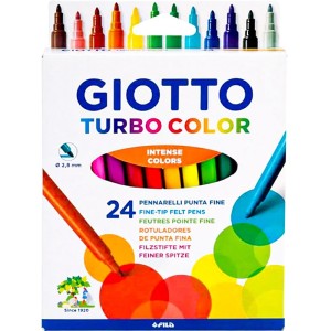 Canetinha Hidrográfica 24 Cores Giotto