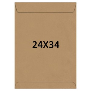 Envelope 24cm x 34cm - Kraft Natural Scrity