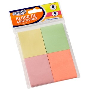 Bloco de Anotações 38mm x 51mm - Pastel 50 Folhas BRW