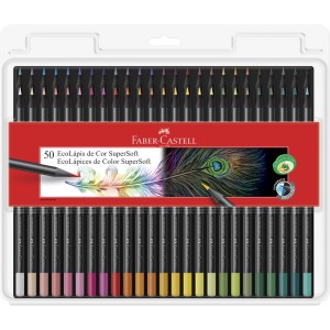 Lápis de Cor 50 Cores Supersoft Faber Castell