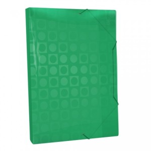 Pasta com Elástico 20mm Decorada Verde 302VD DAC