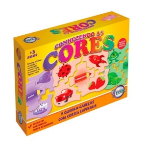 Quebra-Cabeça - Conhecendo as Cores 12147 Toia Brinquedos