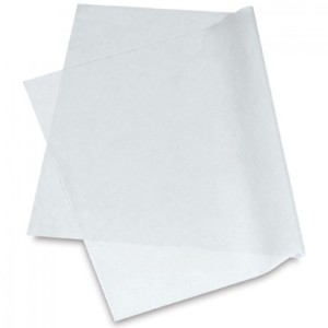 Papel Impermável Manteiga 50 x 70cm Branco Fosco