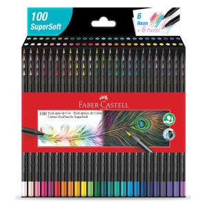 Lápis de Cor 100 Cores Supersoft Faber Castell